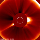 Latest LASCO C2 image of the Sun
