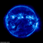 Click for time-lapse image of the sun
